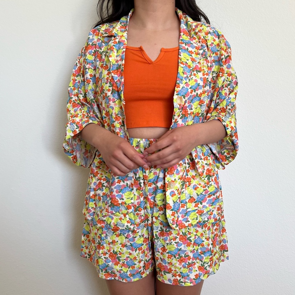 Green Floral Co-ord Set